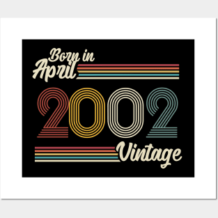 Vintage Born In April 2002 Posters and Art